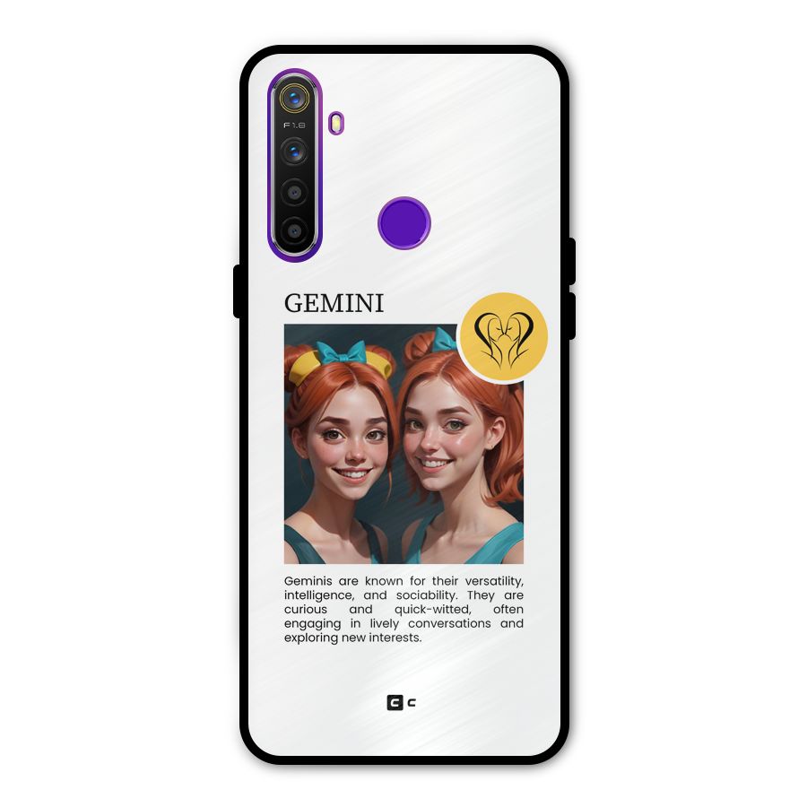 Golden Gemini Metal Back Case for Realme 5