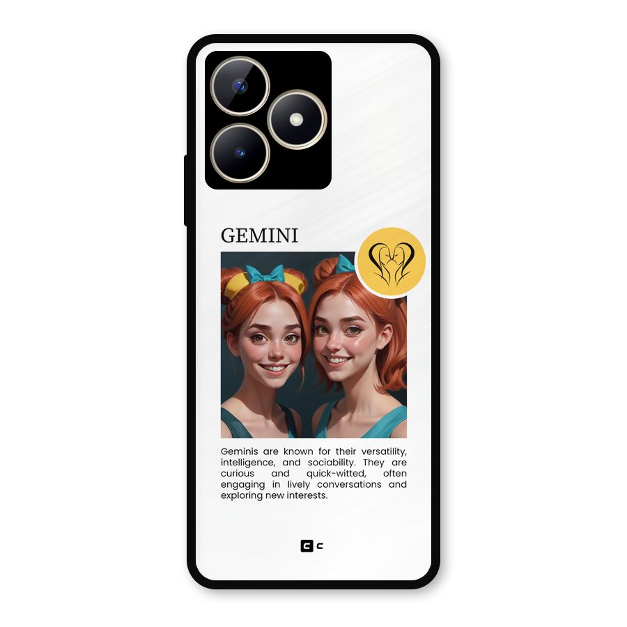 Golden Gemini Metal Back Case for Realme C53