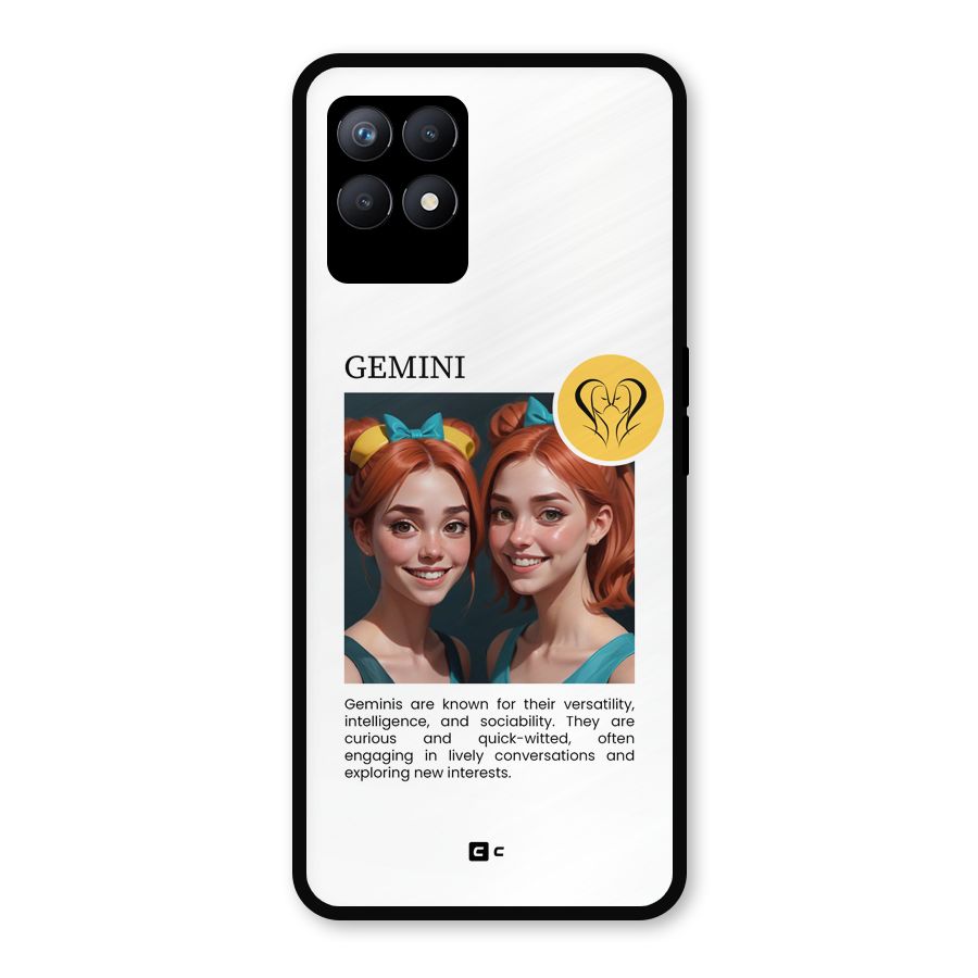 Golden Gemini Metal Back Case for Realme Narzo 50