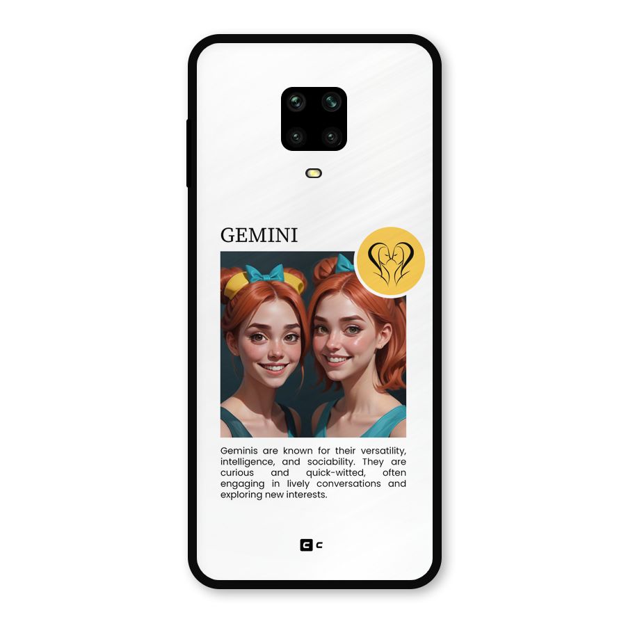 Golden Gemini Metal Back Case for Redmi Note 9 Pro Max
