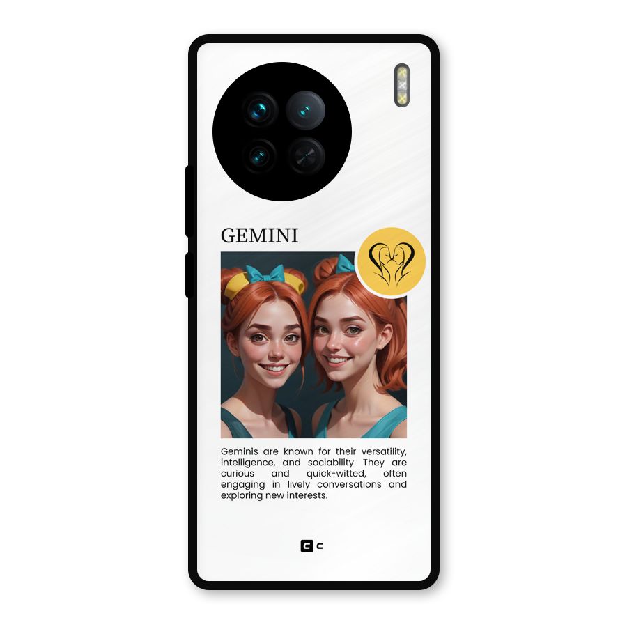 Golden Gemini Metal Back Case for Vivo X90