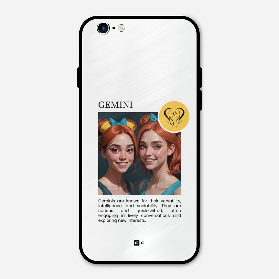Golden Gemini Metal Back Case for iPhone 6 6s