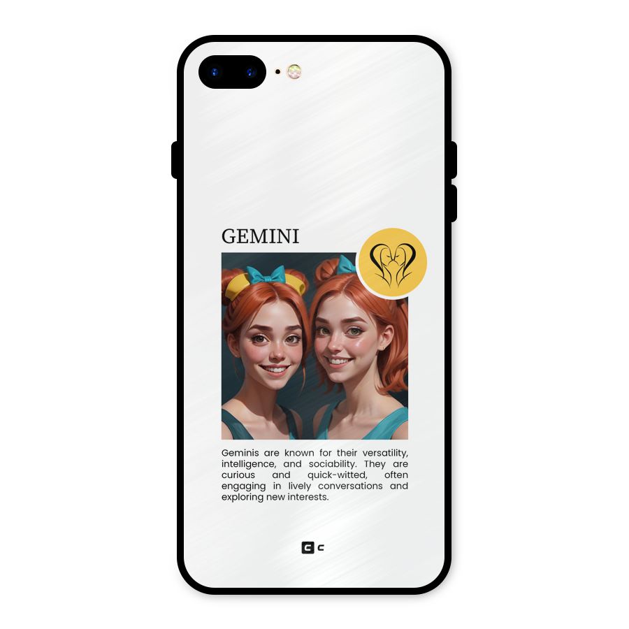 Golden Gemini Metal Back Case for iPhone 7 Plus