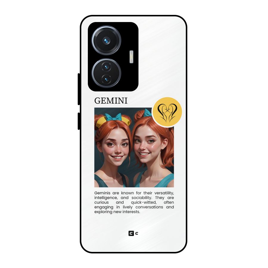Golden Gemini Metal Back Case for iQOO Z6 44W