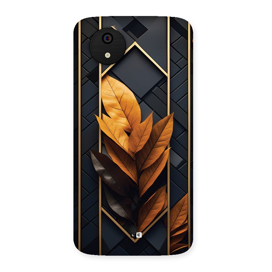Golden Leaf Pattern Back Case for Canvas A1  AQ4501