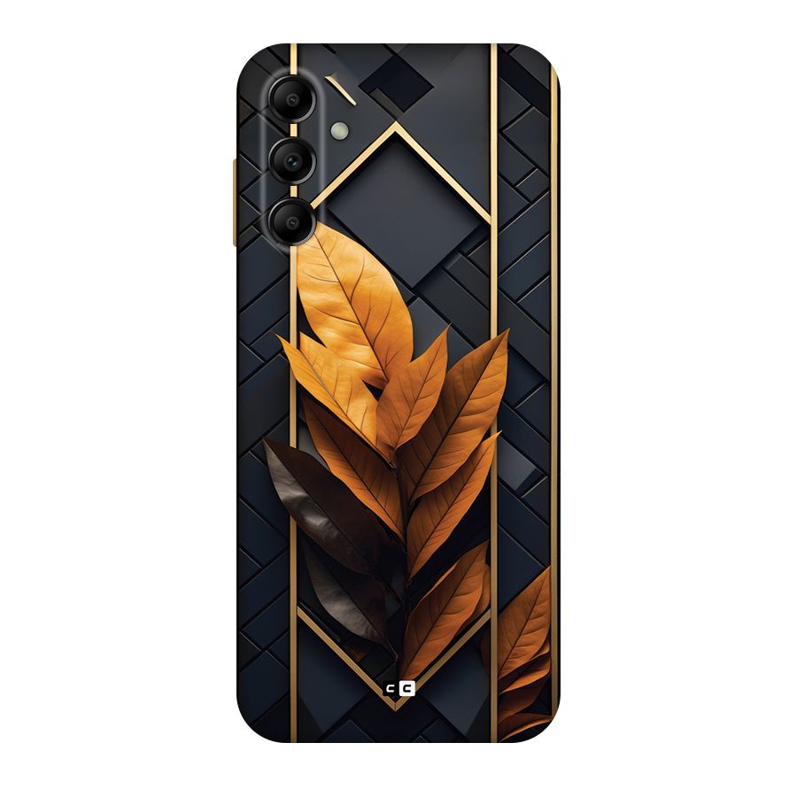 Golden Leaf Pattern Back Case for Galaxy A14 5G