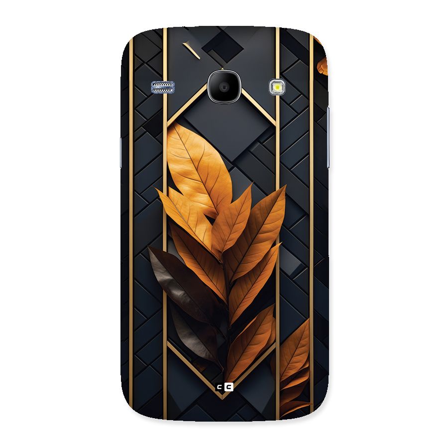 Golden Leaf Pattern Back Case for Galaxy Core