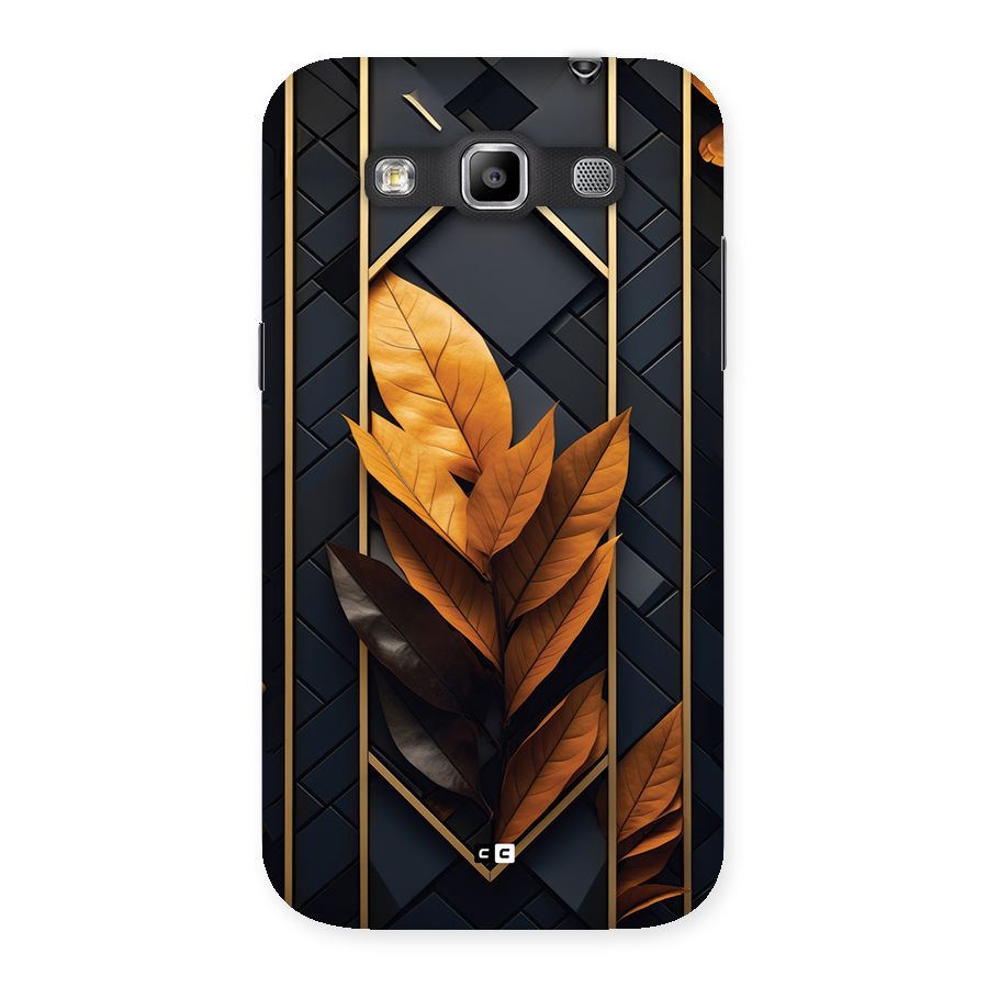 Golden Leaf Pattern Back Case for Galaxy Grand Quattro