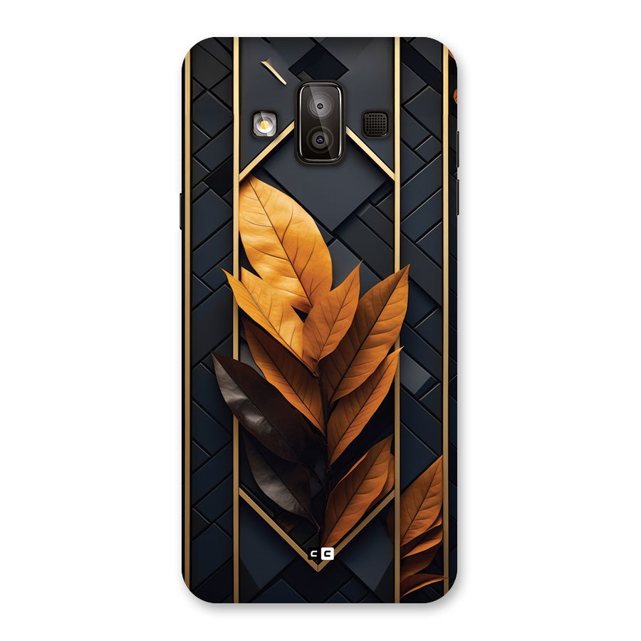 Golden Leaf Pattern Back Case for Galaxy J7 Duo