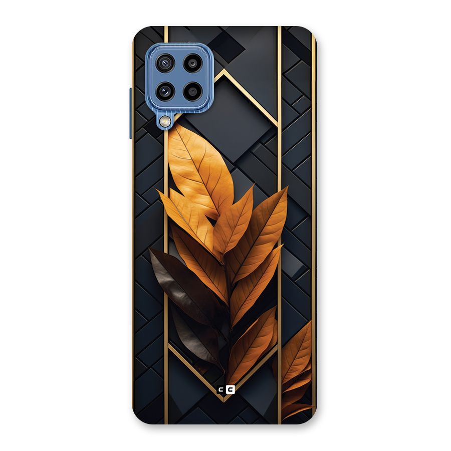 Golden Leaf Pattern Back Case for Galaxy M32