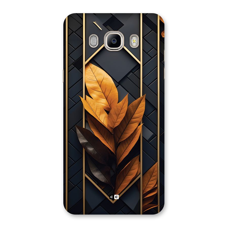 Golden Leaf Pattern Back Case for Galaxy On8