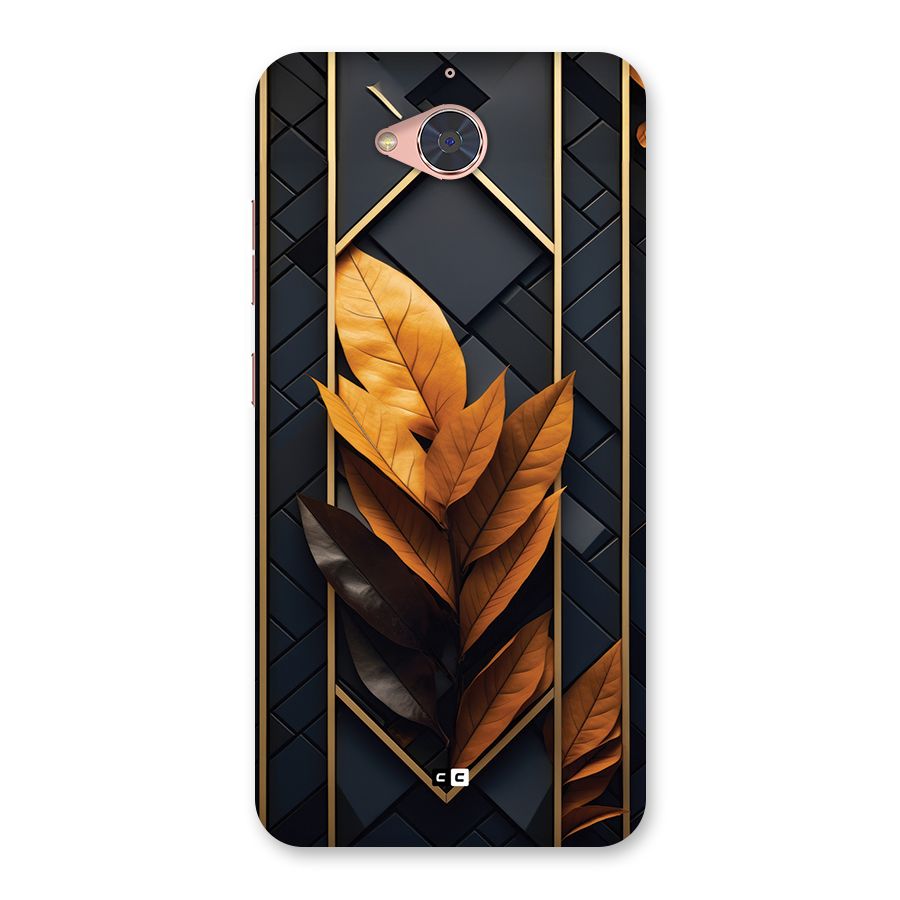 Golden Leaf Pattern Back Case for Gionee S6 Pro