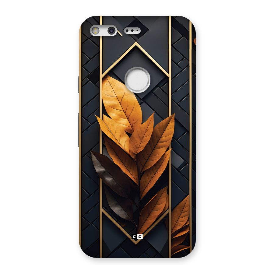 Golden Leaf Pattern Back Case for Google Pixel