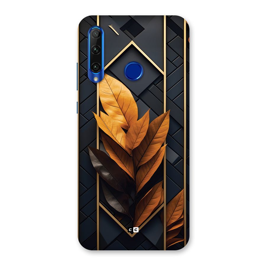 Golden Leaf Pattern Back Case for Honor 20i