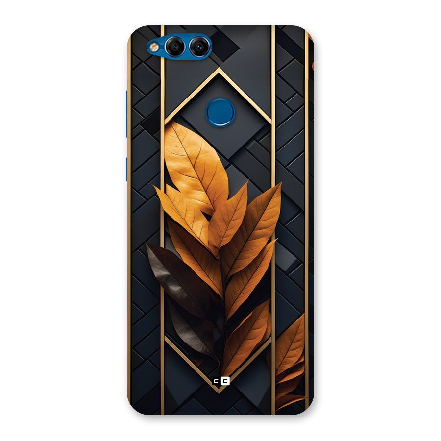 Golden Leaf Pattern Back Case for Honor 7X