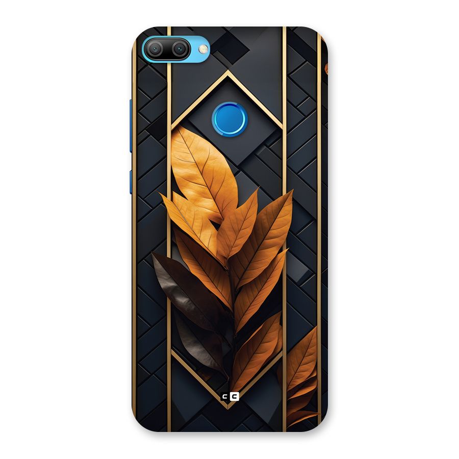 Golden Leaf Pattern Back Case for Honor 9N