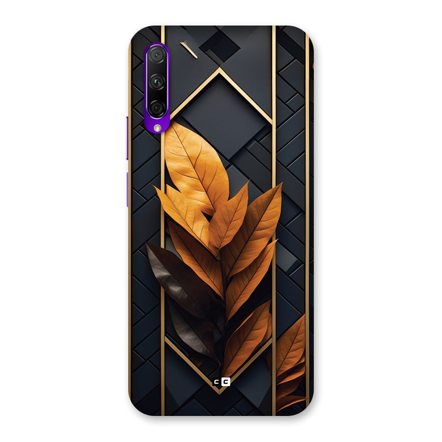 Golden Leaf Pattern Back Case for Honor 9X Pro