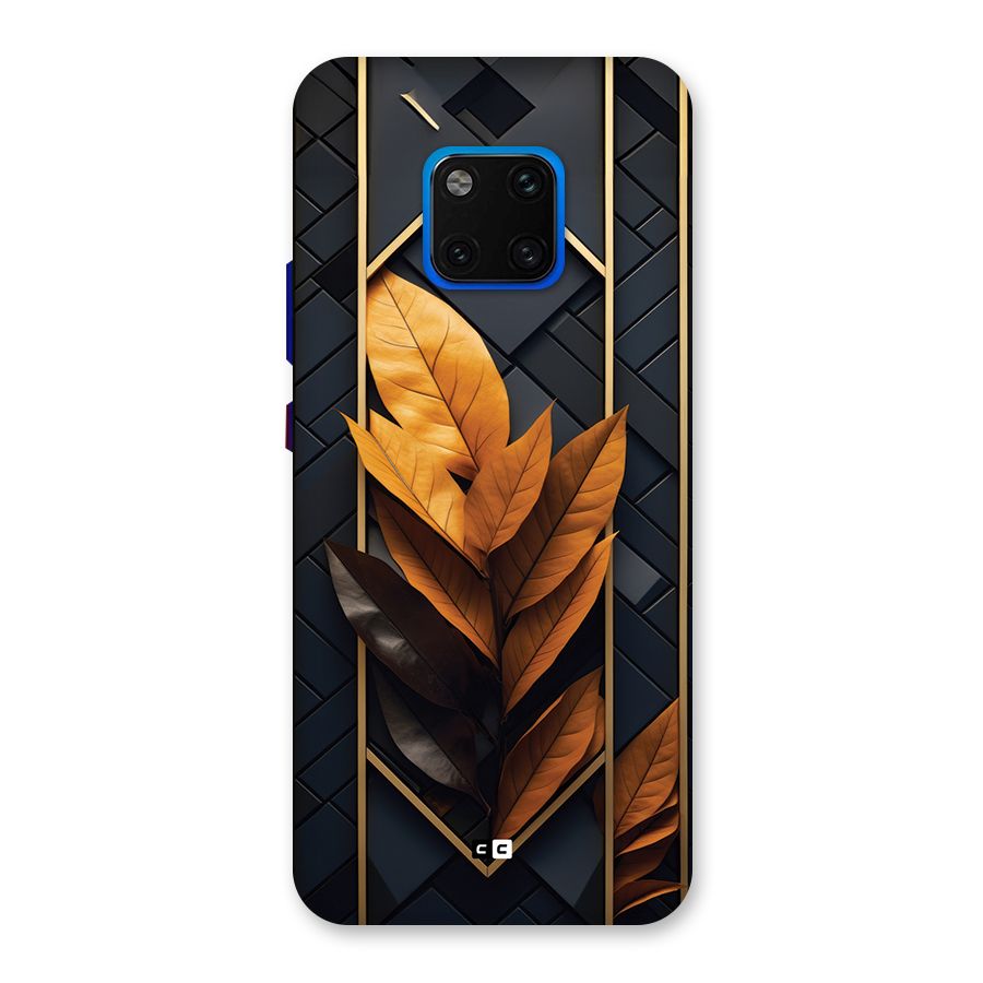 Golden Leaf Pattern Back Case for Huawei Mate 20 Pro