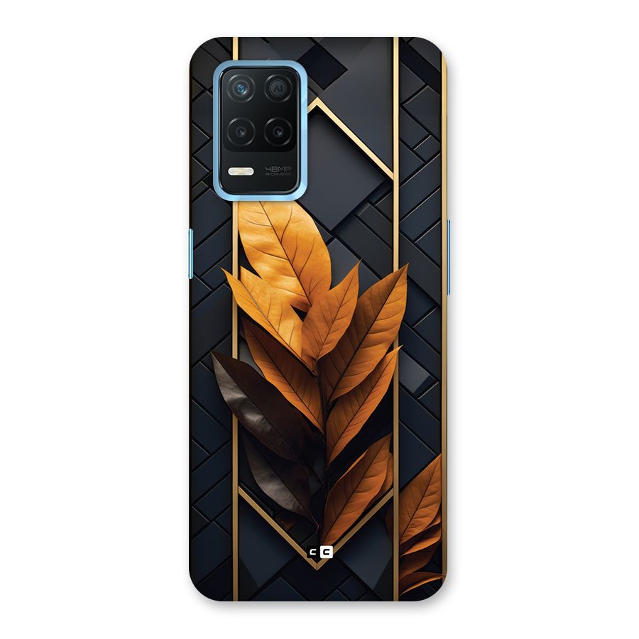 Golden Leaf Pattern Back Case for Realme 8s 5G