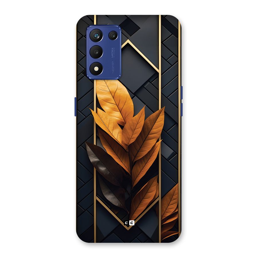 Golden Leaf Pattern Back Case for Realme 9 5G Speed