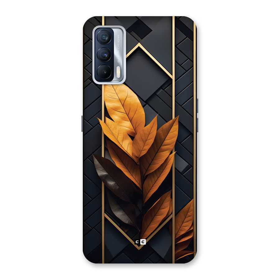 Golden Leaf Pattern Back Case for Realme X7