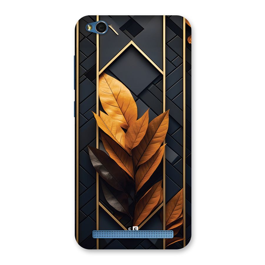 Golden Leaf Pattern Back Case for Redmi 5A