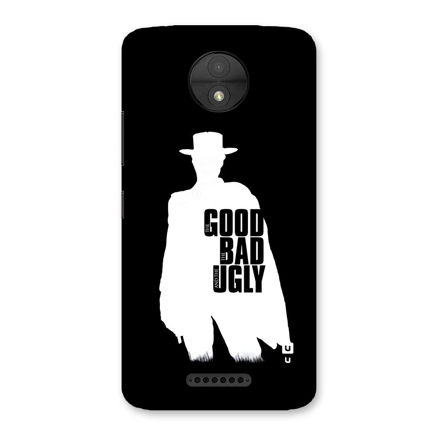 Good Bad Ugly Back Case for Moto C