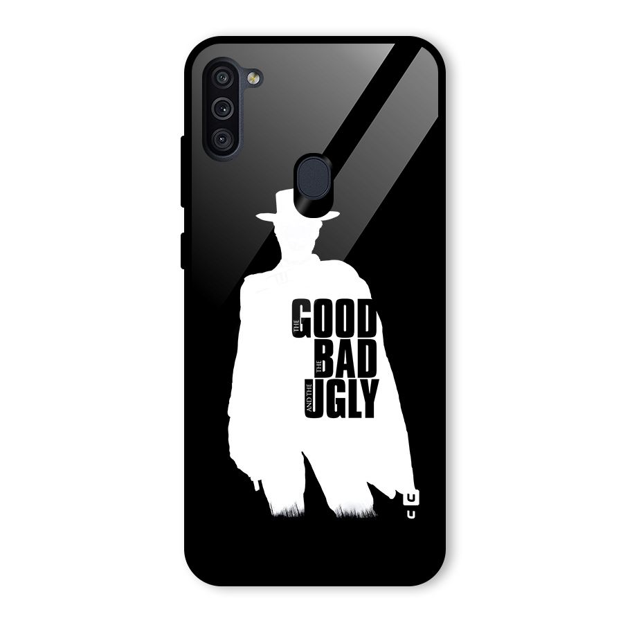 Good Bad Ugly Glass Back Case for Galaxy M11