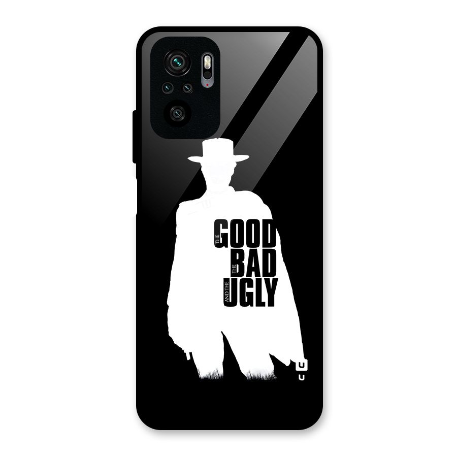 Good Bad Ugly Glass Back Case for Redmi Note 10S
