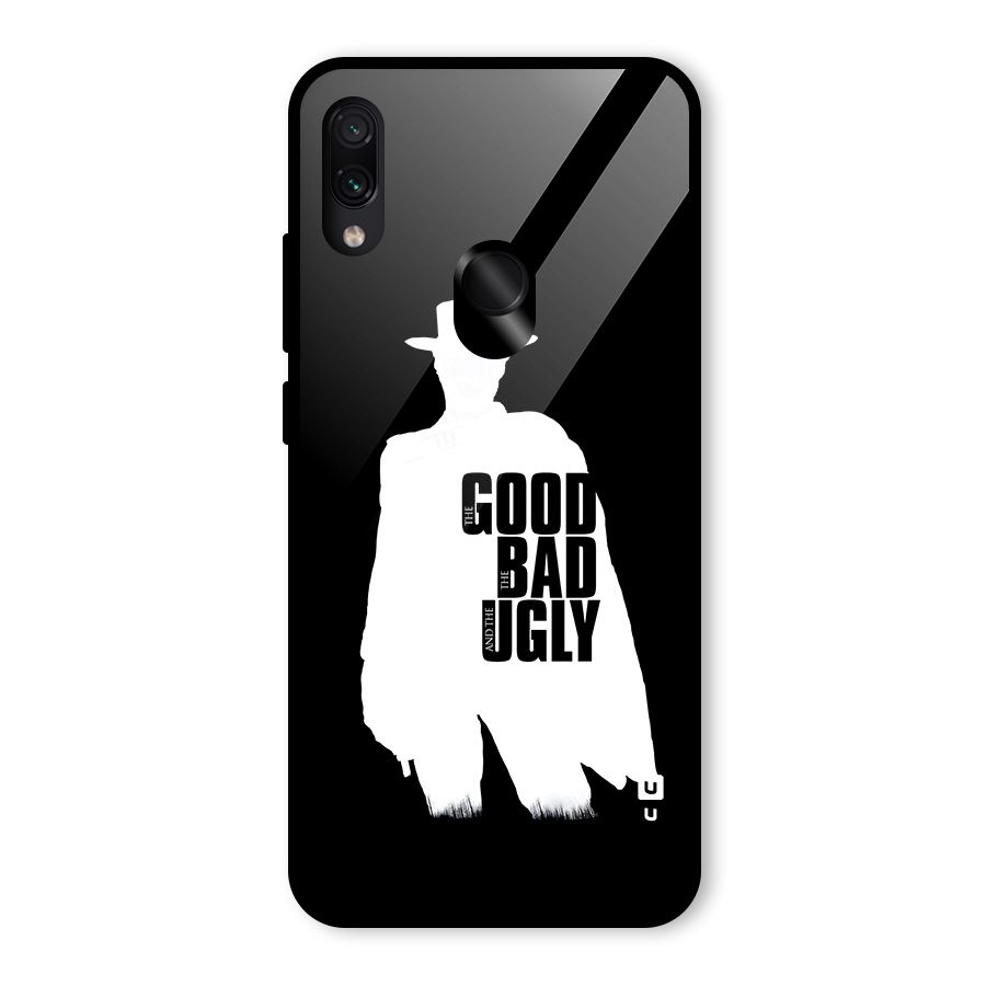 Good Bad Ugly Glass Back Case for Redmi Note 7 Pro