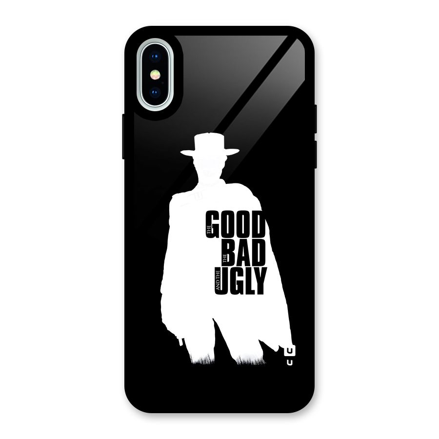 Good Bad Ugly Glass Back Case for iPhone X