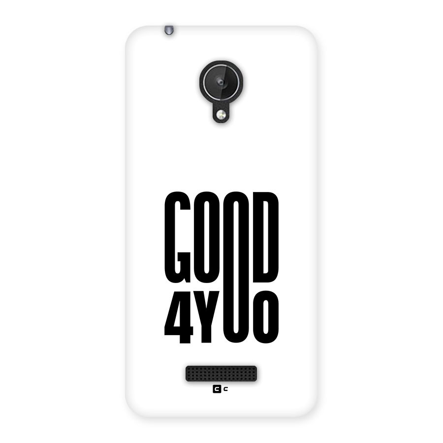 Good For You Back Case for Canvas Spark Q380