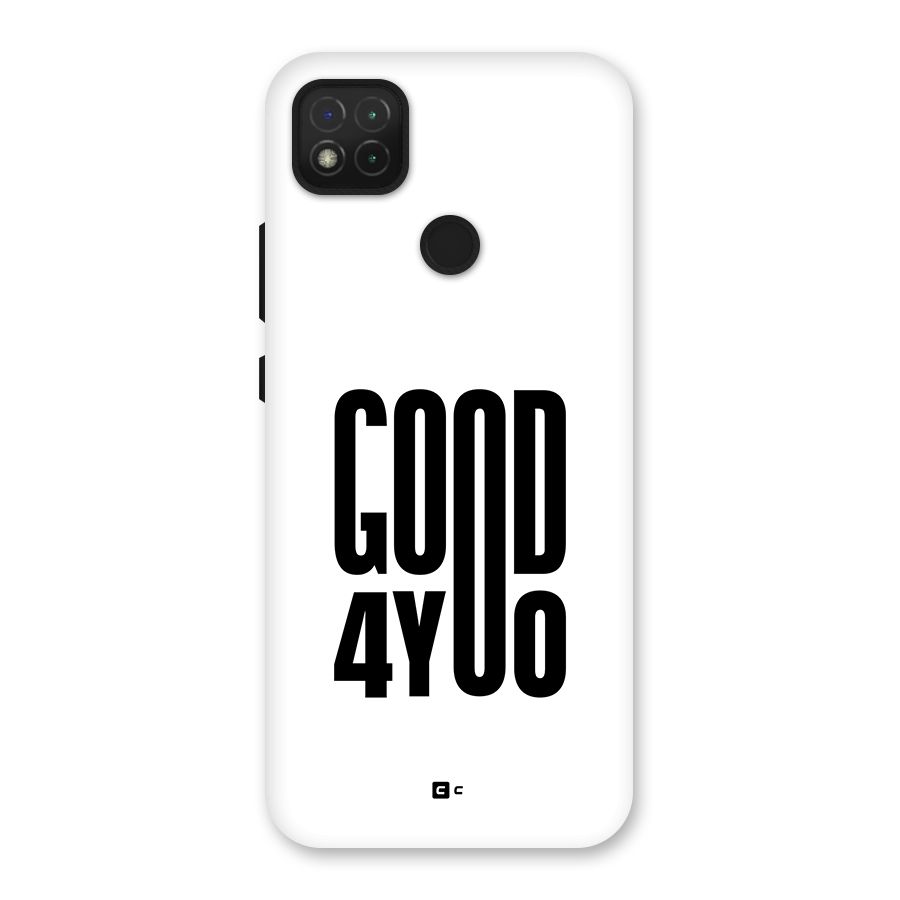 Good For You Back Case for Redmi 9 Activ
