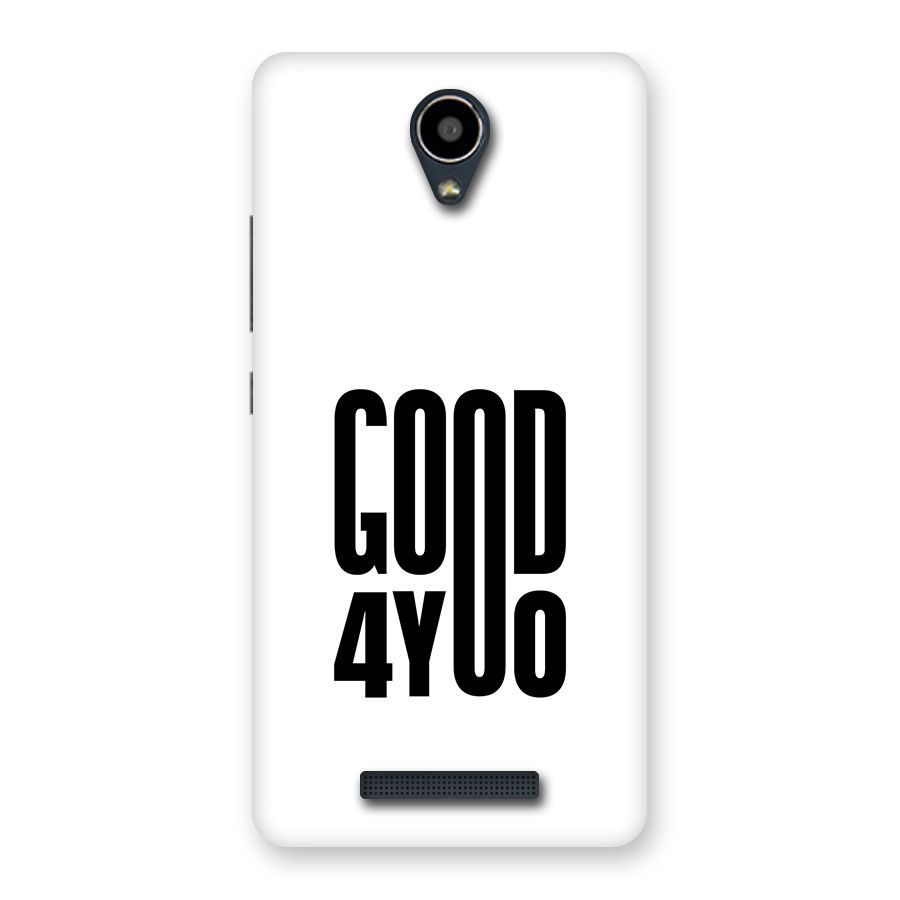 Good For You Back Case for Redmi Note 2