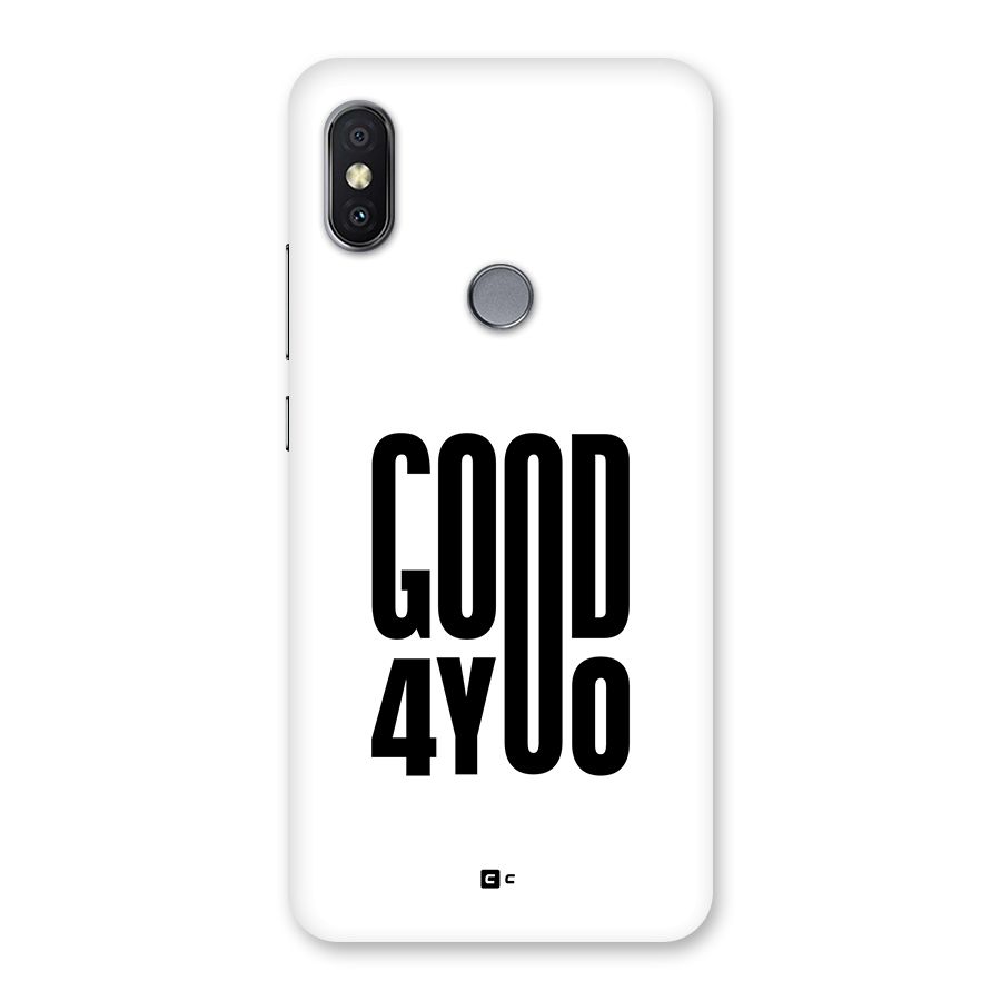 Good For You Back Case for Redmi Y2