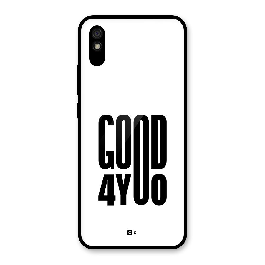 Good For You Glass Back Case for Redmi 9i