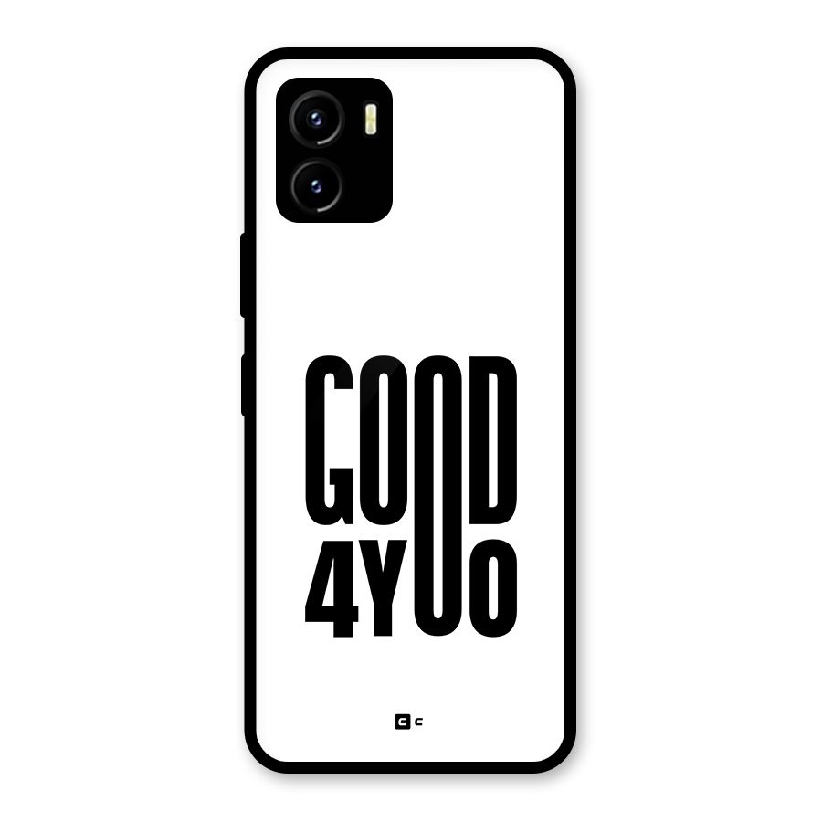 Good For You Glass Back Case for Vivo Y15s