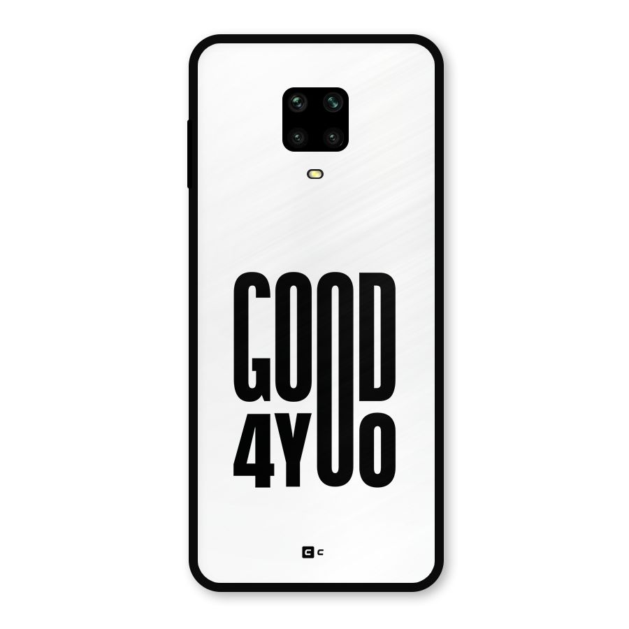 Good For You Metal Back Case for Redmi Note 9 Pro