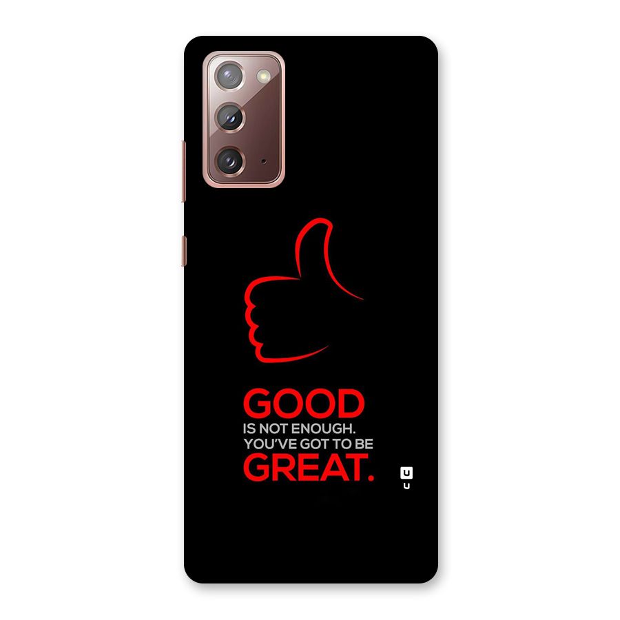Good Great Back Case for Galaxy Note 20