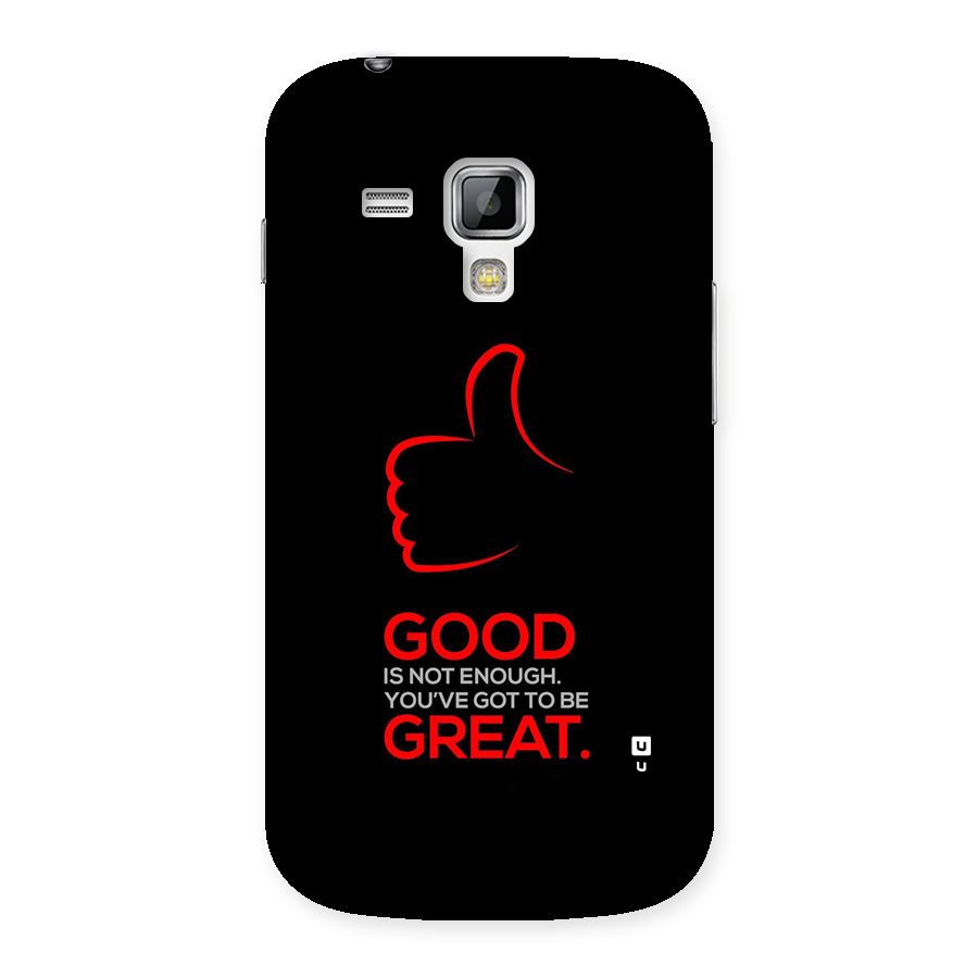 Good Great Back Case for Galaxy S Duos
