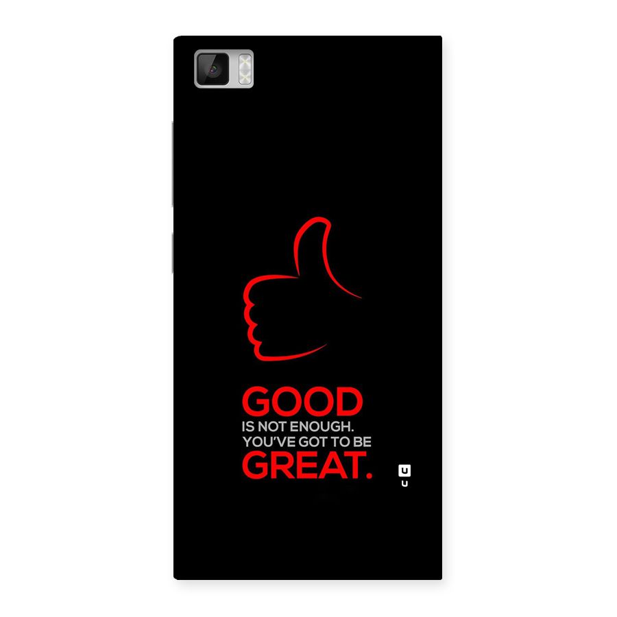 Good Great Back Case for Mi3