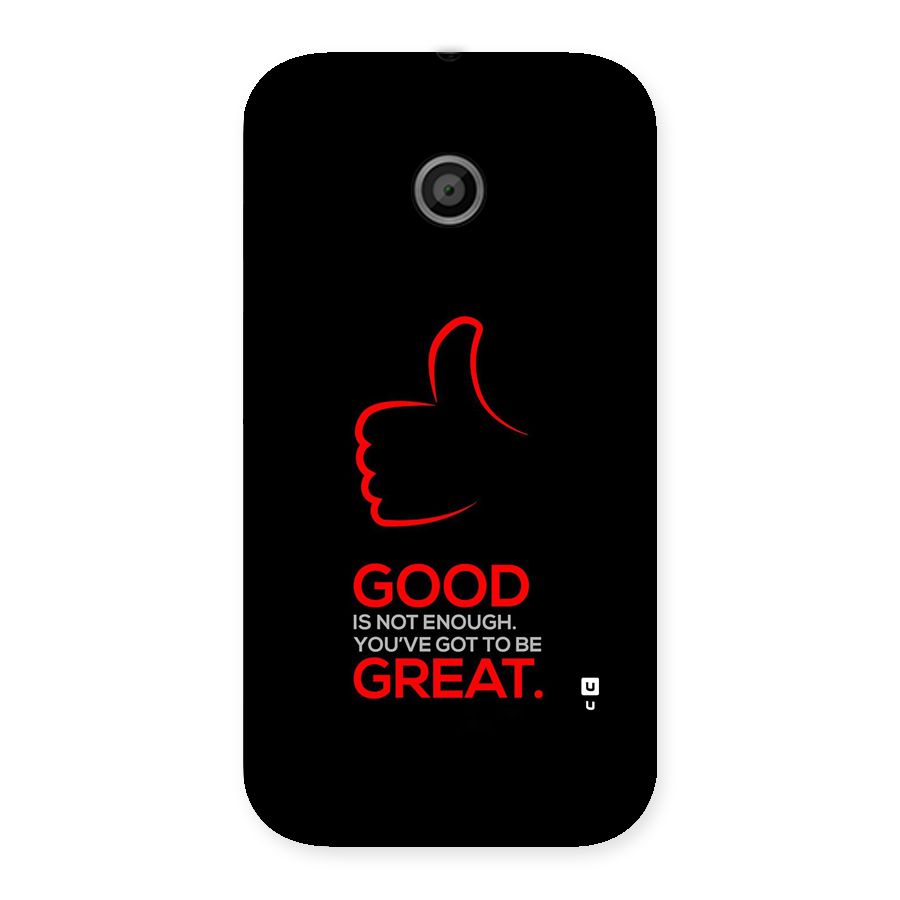 Good Great Back Case for Moto E
