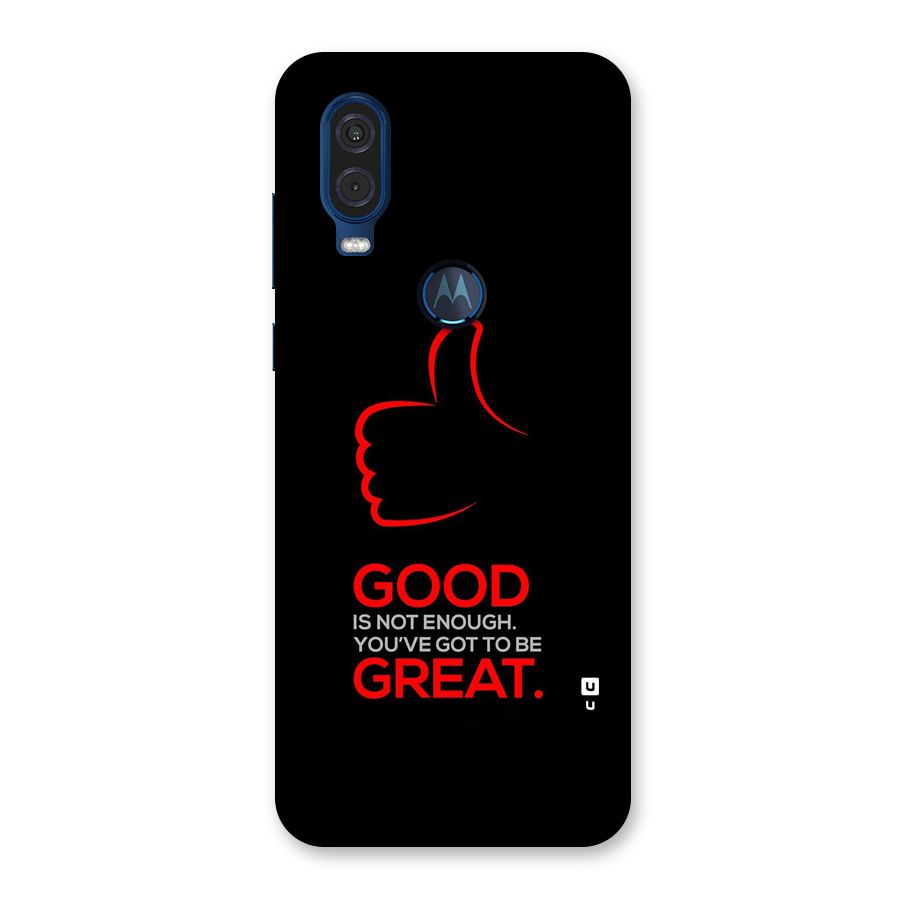 Good Great Back Case for Motorola One Vision