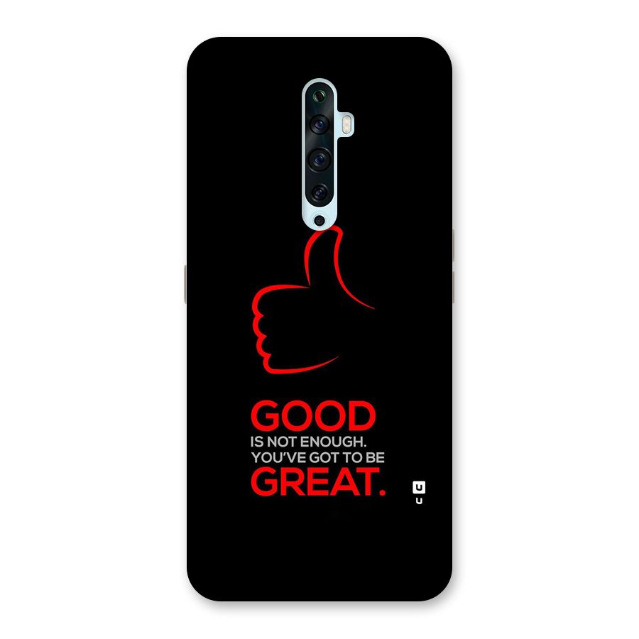 Good Great Back Case for Oppo Reno2 Z