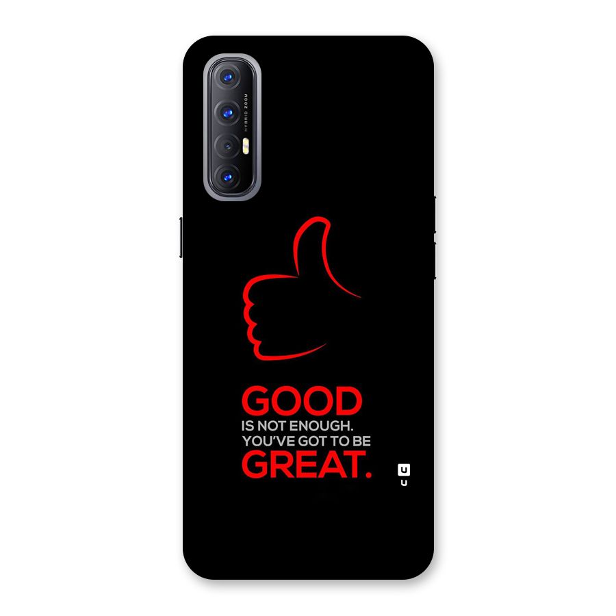 Good Great Back Case for Oppo Reno3 Pro