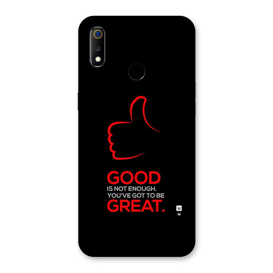 Good Great Back Case for Realme 3