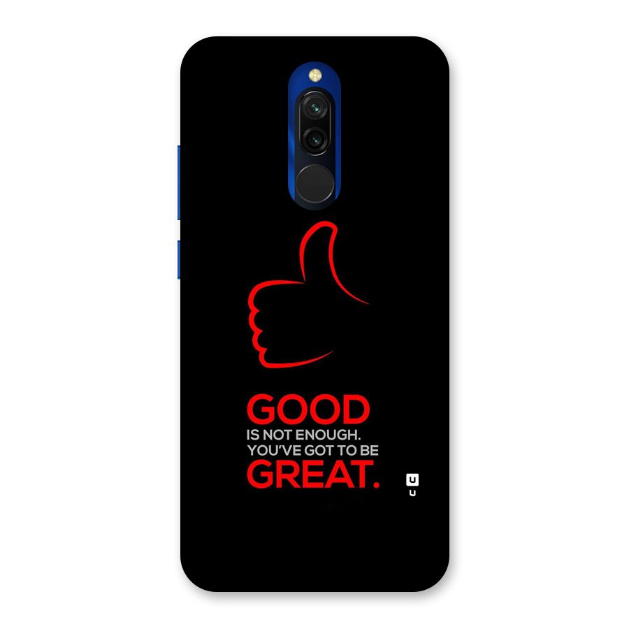 Good Great Back Case for Redmi 8