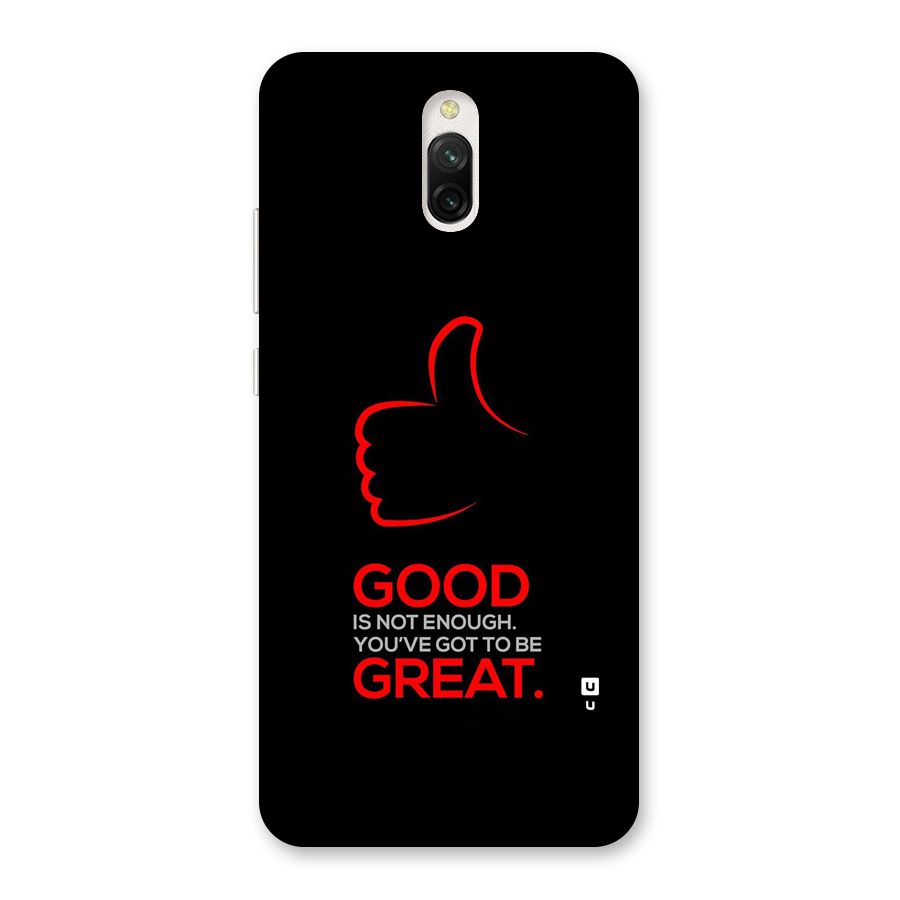 Good Great Back Case for Redmi 8A Dual