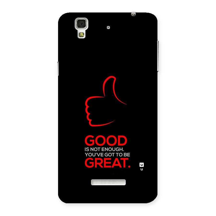 Good Great Back Case for Yureka