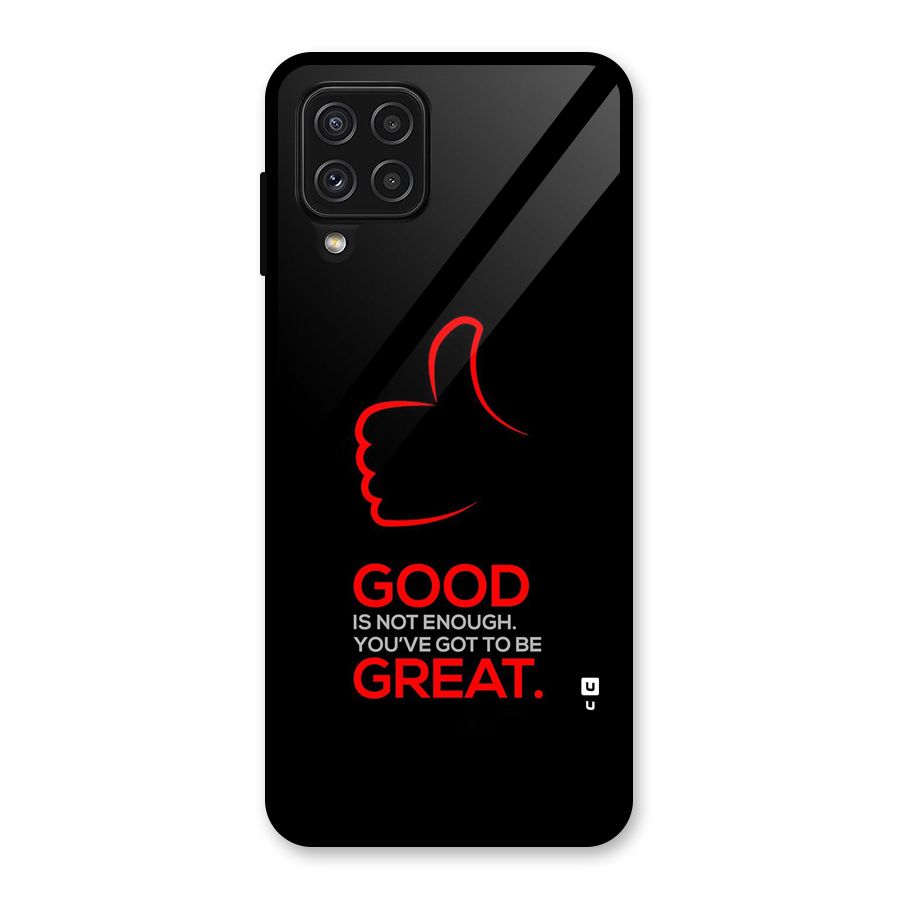 Good Great Glass Back Case for Galaxy A22 4G